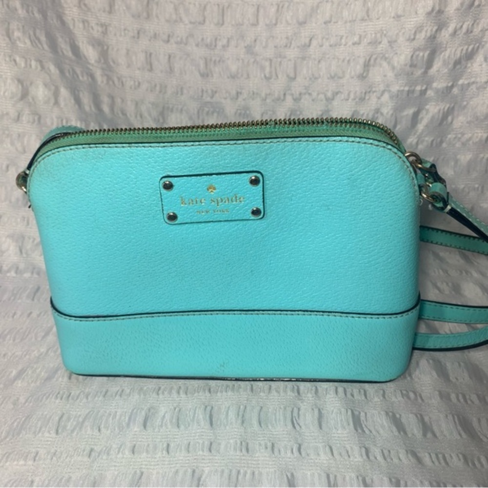 KATE SPADE - leather crossbody mini bag - mint color